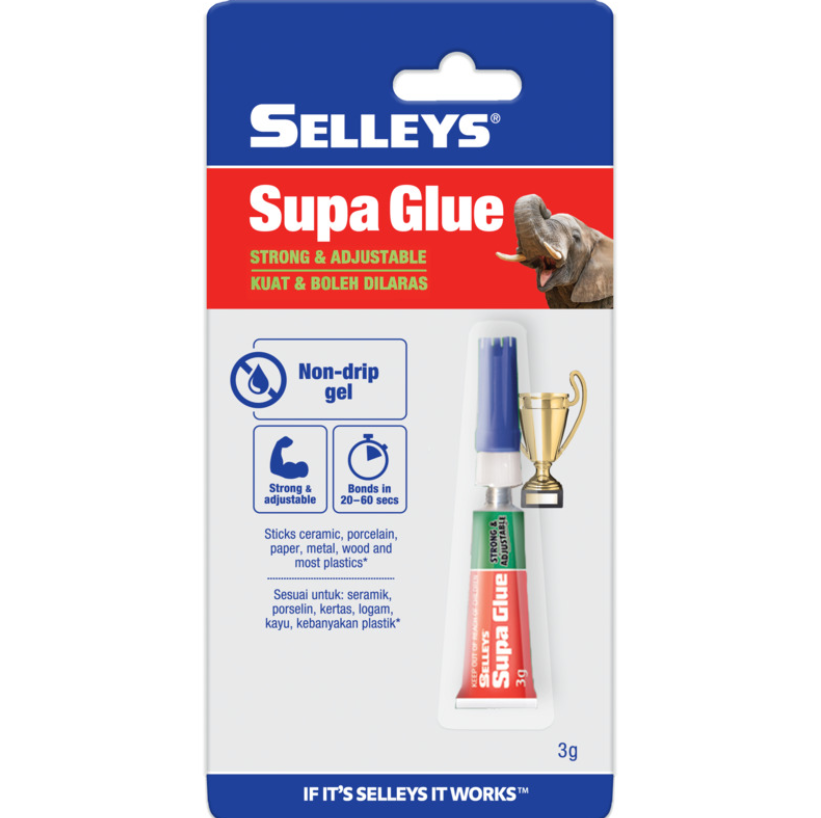 SELLEYS SUPA GLUE STRONG & ADJUSTABLE (3G)