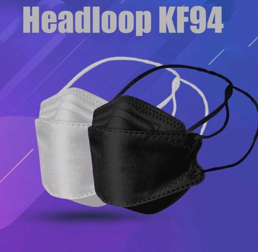 KF94 MASK HEADLOOP MASK HIJAB MASK KF94 !!4 LAYERS PROTECTION!! 1pcs