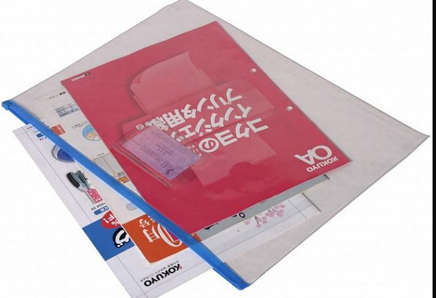 CBE CLEAR DATA HOLDER A4 with zipper slide closure - CBE-01314