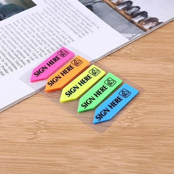 OEM Arrow Sign Here Sticky Note Memo Pad