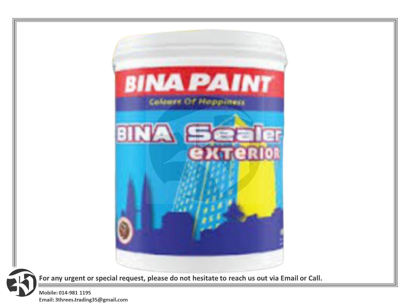 BINA PAINT 1 LITER/5LITER (TNB Blue / TNB Red /TNB GREY)