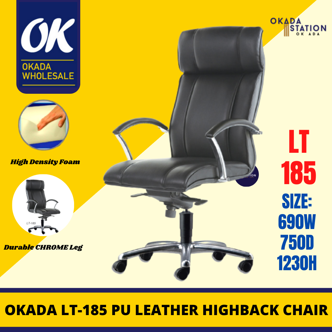 SAGITTARIUS BOSS OFFICE CHAIR -PU LEATHER / FULL LEATHER / ALL SIZE / LT-185 / LT-187 / LT-188 / OFFICE CHAIR