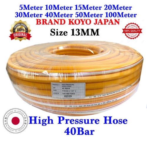 KOYO 13MM (1/2") [JAPAN] Heavy Duty PVC Reinforced High Pressure Air Hose