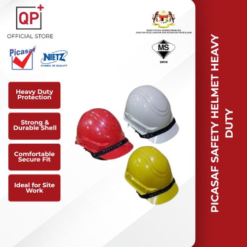 [ SIRIM ] PICASAF SAFETY HELMET HEAVY DUTY HELMET l TOPI KESELAMATAN l 安全帽-9910Y Yellow