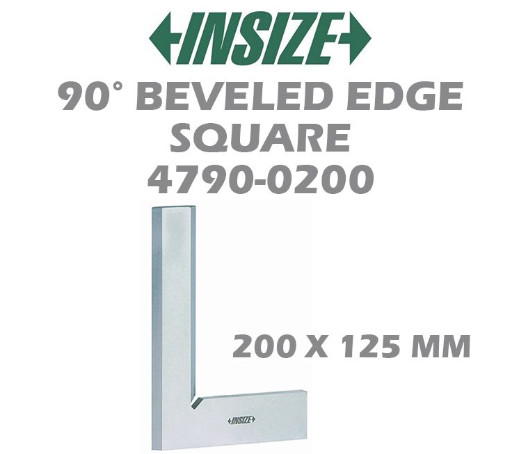 INSIZE 90 DEGREE BEVELED EDGE SQUARE 4790-0200