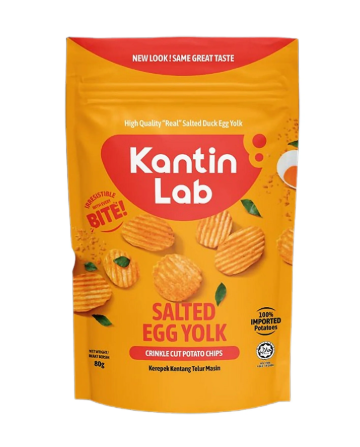 Salted Egg Crinkle Cut Chips 80g