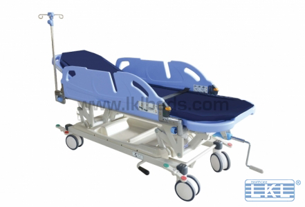 LKL HOSPITAL A&E PATIENT TRANSPORT TROLLEY.