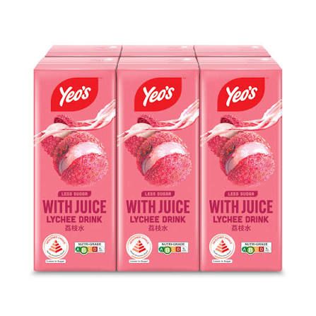 Yeo's Lychee 4 x 6 pcs x 250ml