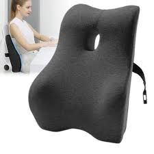 Lumbar Support Pillow for Office Chair, Memory Foam Pillow for Back Pain Relief, Ergonomic Back Support Pillow