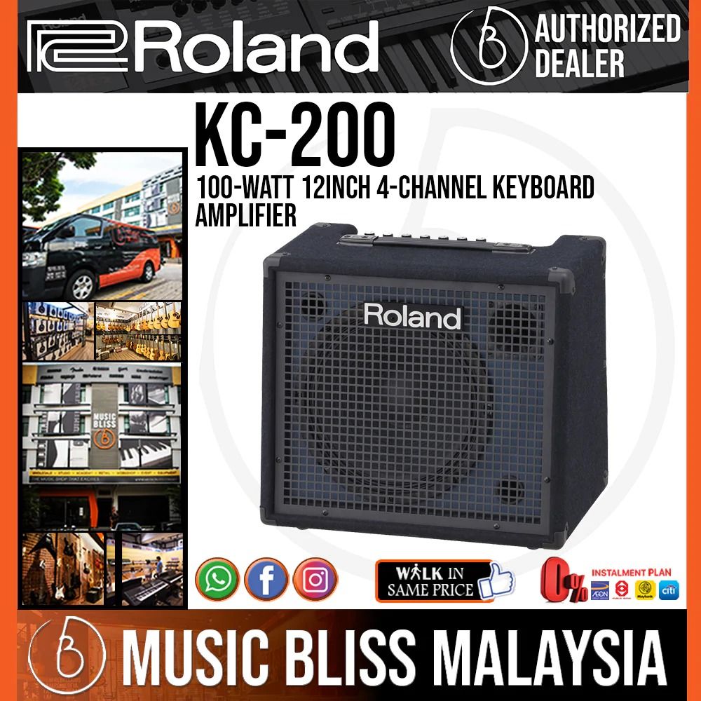 Roland *#Roland KC-200 100-Watt 12inch 4-Channel Keyboard Amplifier