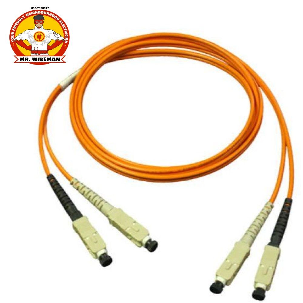 ATTEL Fiber Optic Patch Cord Single Mode Duplex SC-SC 3M