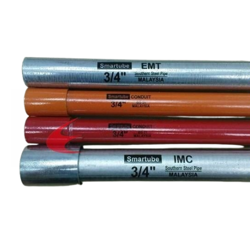 Smartube 3/4" X 3.81MTRS GI CONDUIT PIPE BS31 (GI, ORANGE, RED OR WHITE)