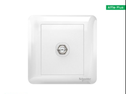 SCHNEIDER AFFLE PLUS A3G31TVF 1GANG TVF SOCKET (ASTRO), WHITE