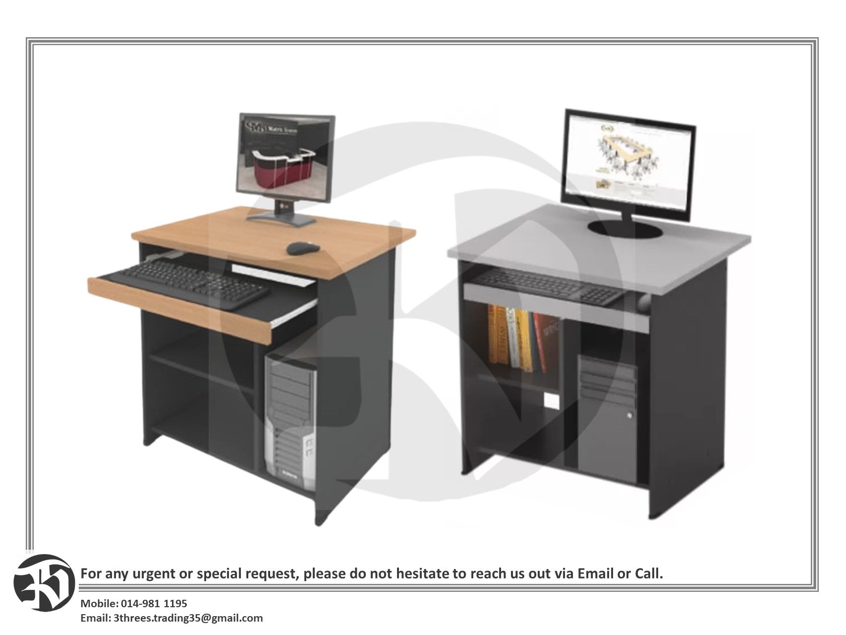 Computer Table 750W x 600D x 750H mm