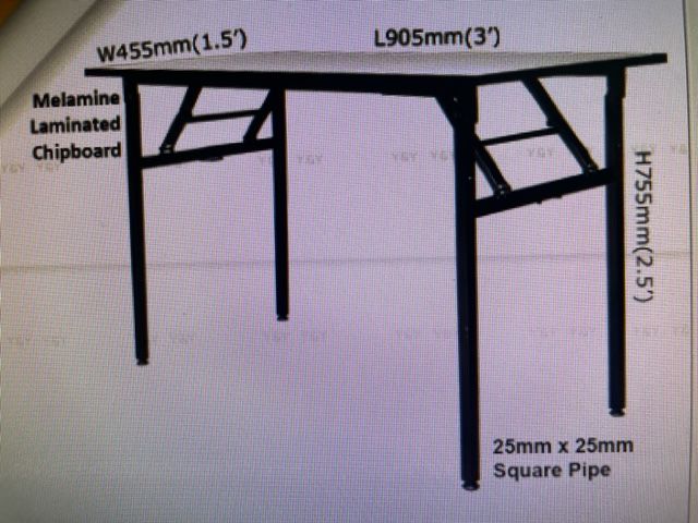 3V Banquet Table 3X2 3V