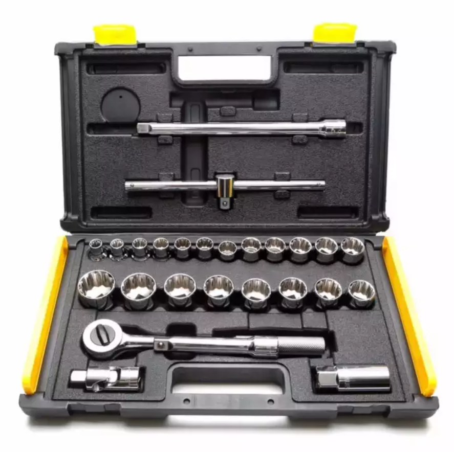 STANLEY 27PCS 1/2" BOX SOCKET WRENCH SET WITH DRIVER 86-477 (12 POINT)