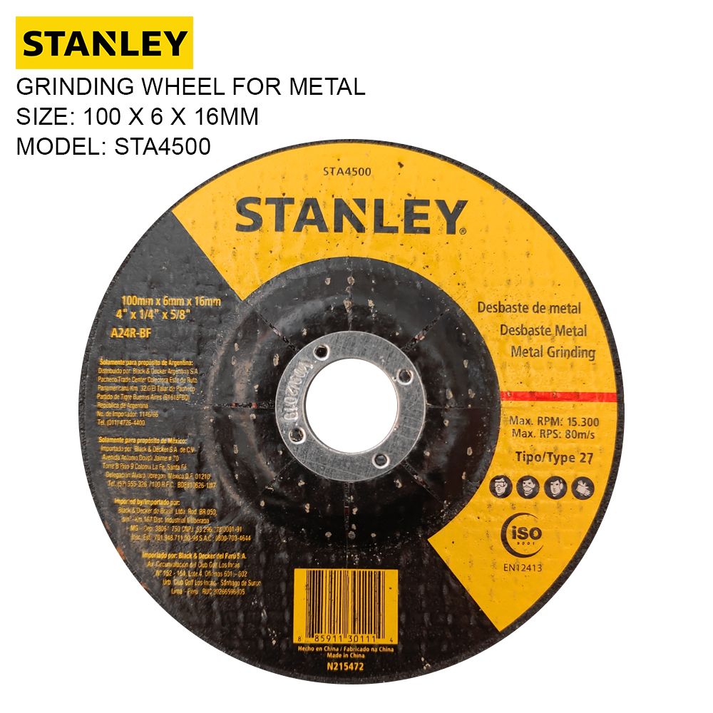 STANLEY *STANLEY STA4500 4 in Stainless Steel Cutting Disc [10s]