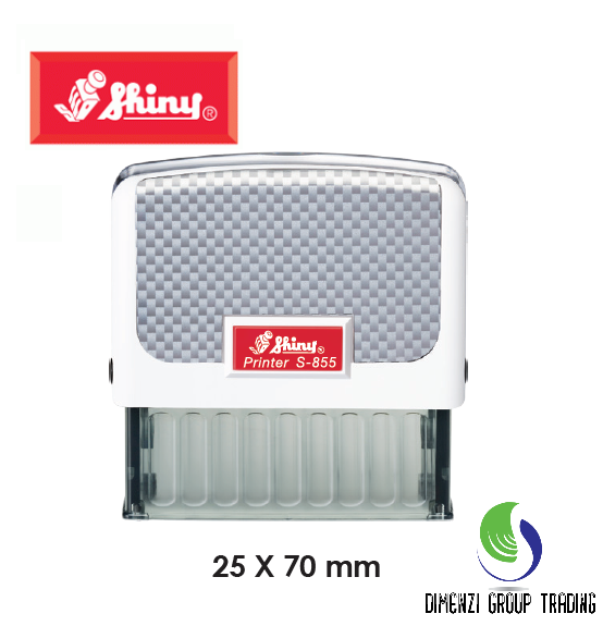 SELF INK RUBBER STAMP SHINY S-855 (25 X 70MM)