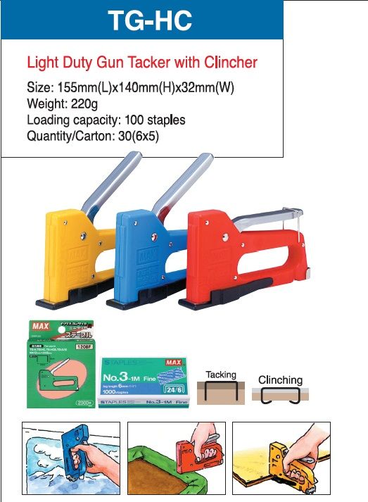Max Gun Tacker Stapler TG-HC