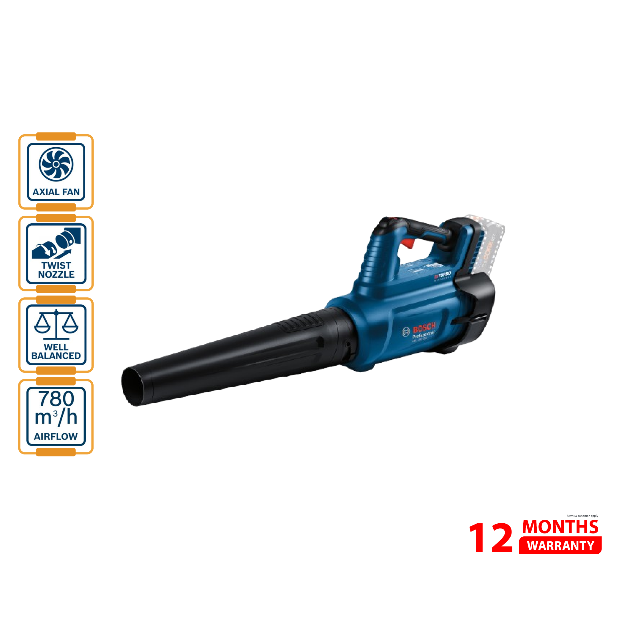 BOSCH GBL 18V-750 Cordless Leaf Blower (Solo) 鈥�06008D2000
