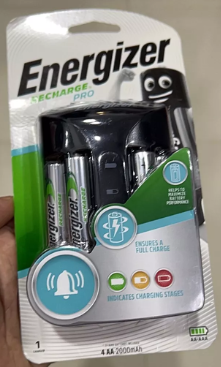 Energizer Recharge Pro Includes 4x AA Rechargeable Batteries