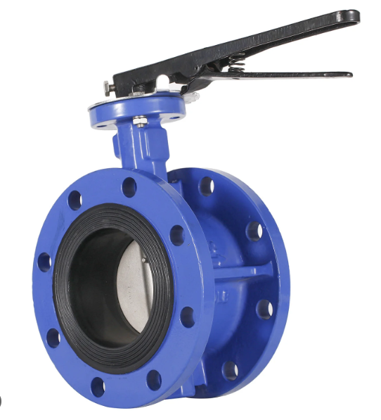 3 inch LYE Ductile Iron Double Flange Butterfly Valve (Concetre Type)