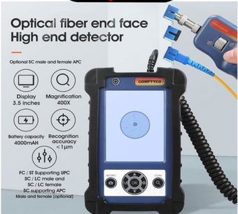 AUA-400 FIBER OPTIC INSPECTION MICROSCOPE PROBE WITH 3.5 INCH DISPLAY SCREEN MONITOR FD101