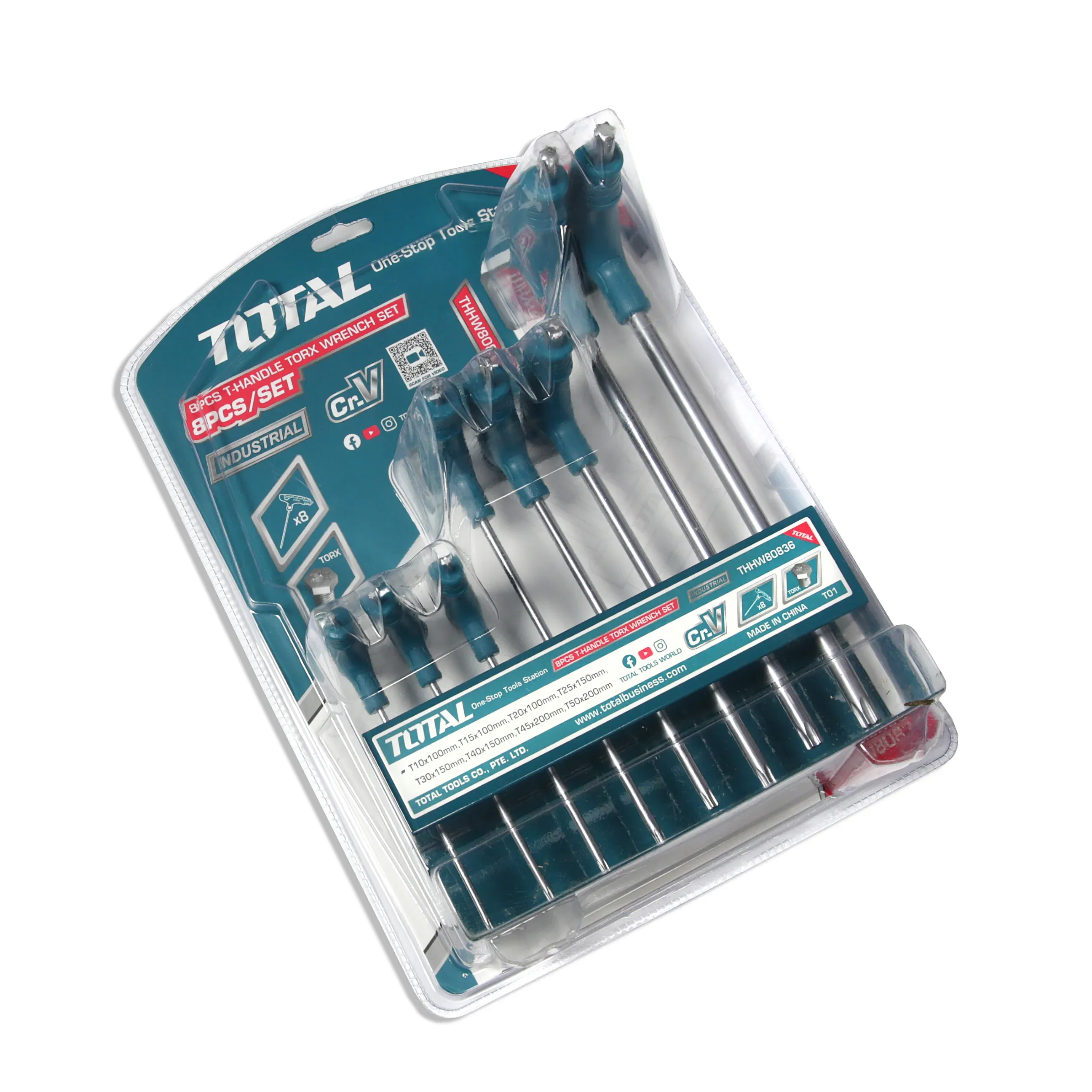 TOTAL THHW80836 8 Pcs T-handle Torx