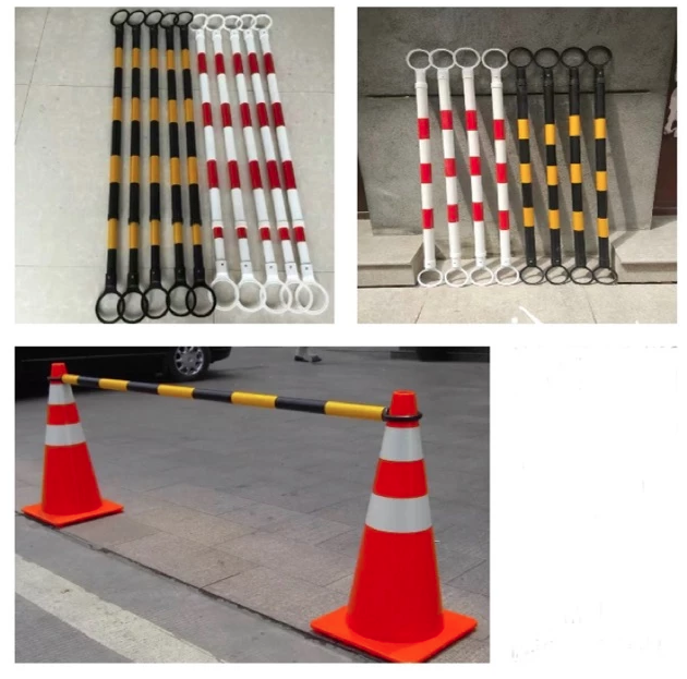 EXPANDABLE RETRACTABLE CONE BAR TRAFFIC SAFETY CONE BAR BARRIER 2 METER EXTENDABLE TRAFFIC CONE BAR