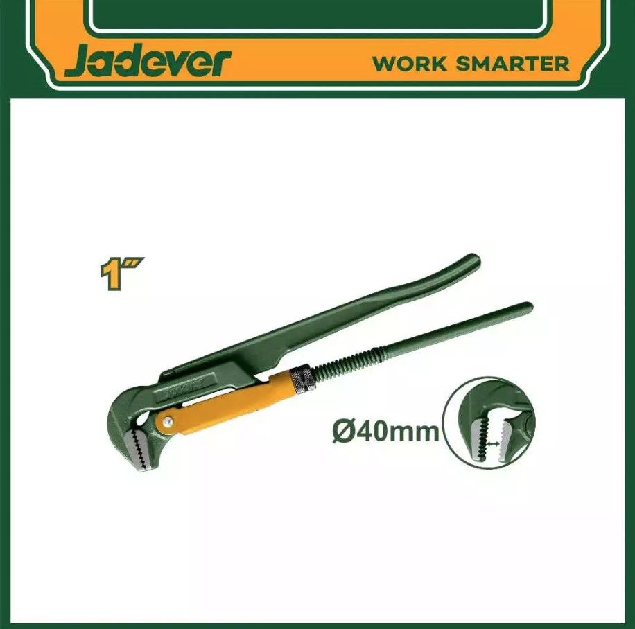 JADEVER 90° HEAVY DUTY SWEDISH PIPE WRENCH JDPW2101