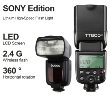 Godox TT600s Thinklite HSS 2.4Ghz Wireless Flash Speedlite For Sony A7 Series