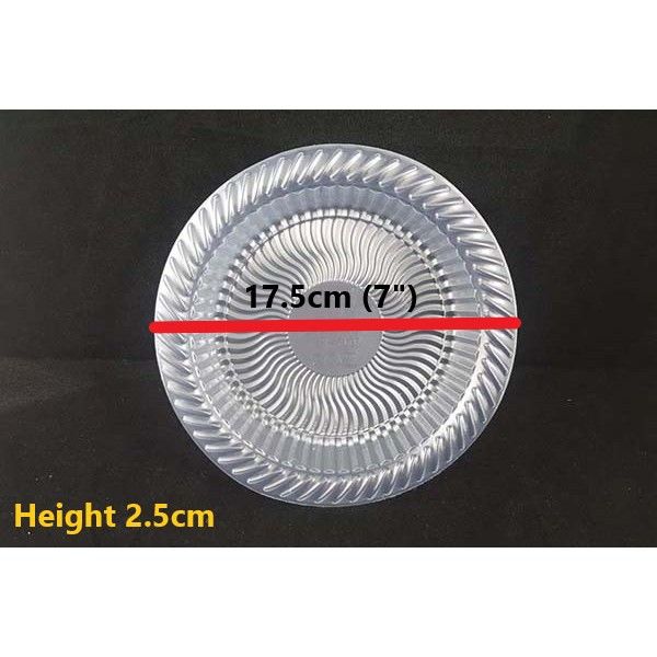 Disposable Plastic Plate 7" 50pcs