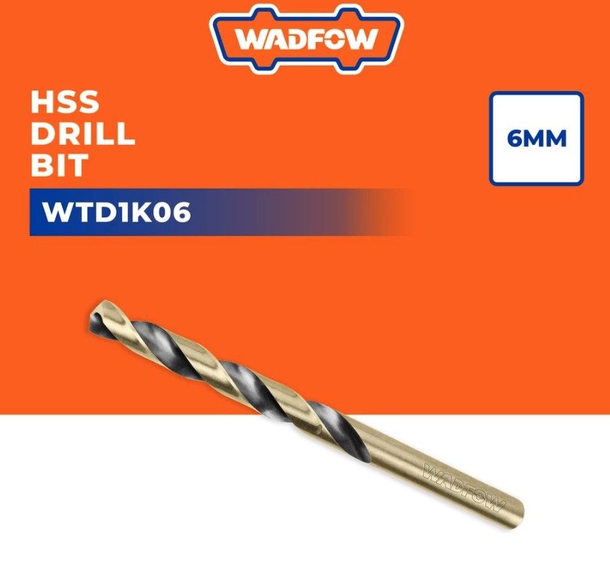 WADFOW HSS DRILL BIT DIAMETER (6MM) WTD1K06