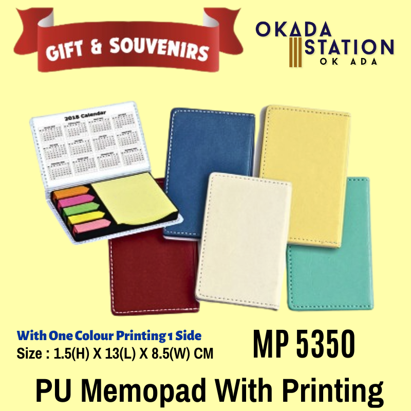 GIFT & SOUVENIR : MP 5350 PU MEMOPAD + PRINTING LOGO