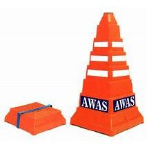 Traffic Safety Cone Collapsible PE Reflective