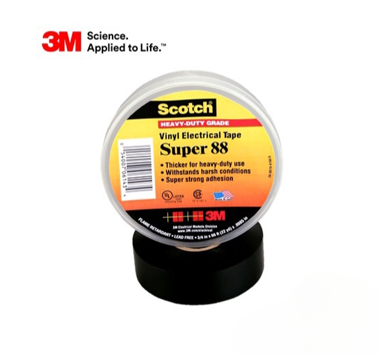 3M 88 PREMIUM VINYL TAPE (3/4? X 66?) (19MM X 20.1METER)