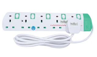 QP HOYO Trailing Socket 5 Gang 5 gang 5m