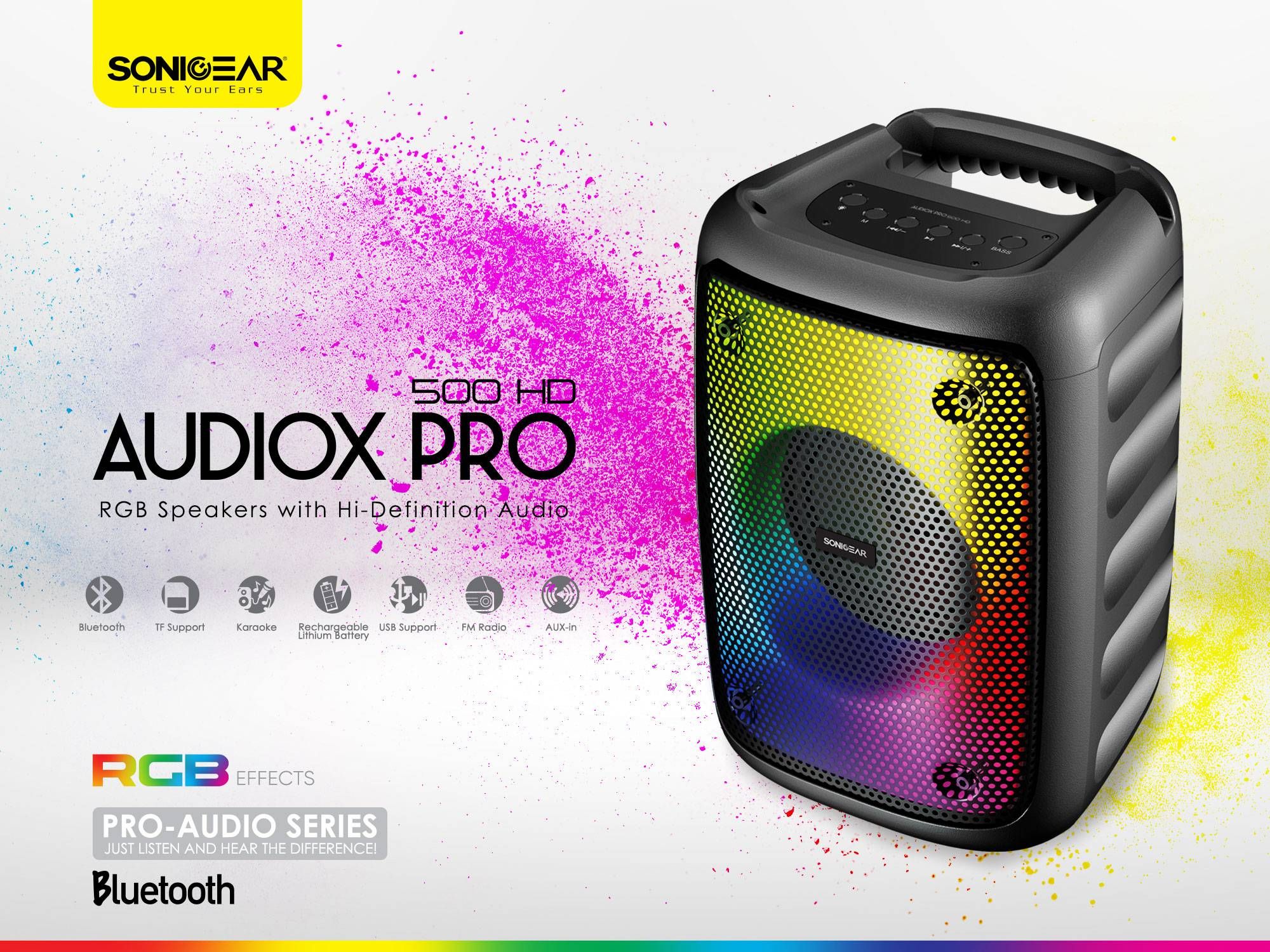 SonicGear Audiox Pro 500HD Bluetooth Portable Speaker