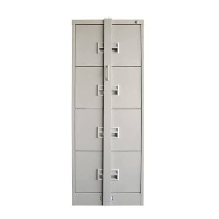 KABINET BESI SIAP PASANG / 4 DRAWERS METAL FILLING CABINET C/W LOCKING BAR