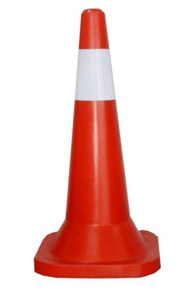 30" Kon Keselamatan Jalan Raya /Black Base Safety Cone PVC road cone with black base