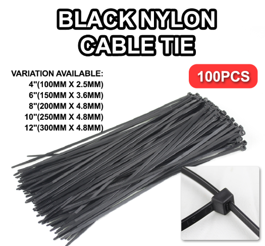 Cable Tie 430mm x 9.0mm, (17鈥�Heavy Duty-Electric Base ) Black