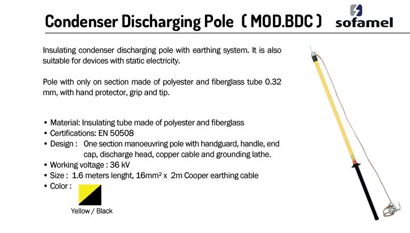 SOFAMEL CONDENSER DISCHARGING POLE (MOD.BDC)