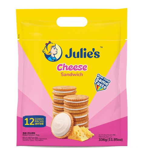 Julie's 12 Convi-Packs Cheese Sandwich (330g)