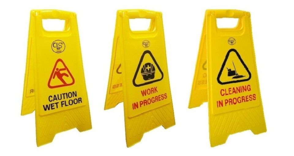 A-STANDING CAUTION SIGN