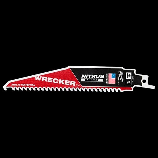 MILWAUKEE 6” 6TPI WRECKER™ w/ Nitrus Carbide SAWZALL™ Blade (3pcs)