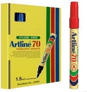 ARTLINE PERMANENT MARKER 70 RED (12PC/BOX)