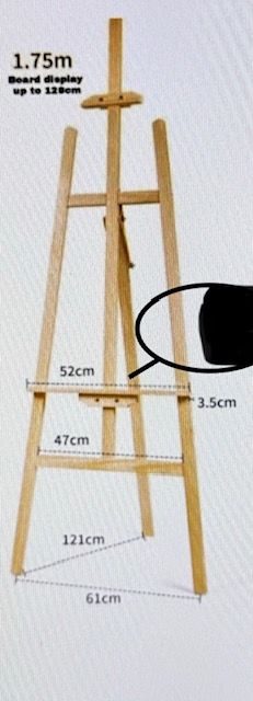 QS Wood Easel Stand Art Large