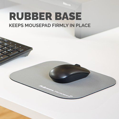 Fellowes 5934005 Microban Antibacterial Mouse Pad Silver mouse pad, gel mouse pad, gel pad, gaming