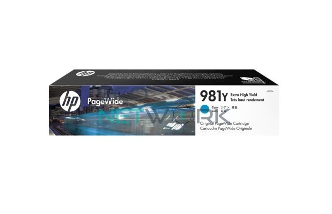 HP 981Y Extra High Yield PageWide Cartridge Cyan L0R13A