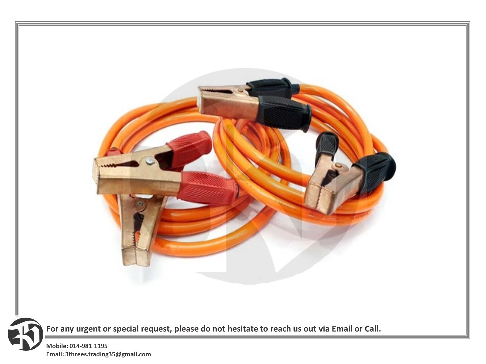 Heavy Duty Booster / Jumper Cable-300/400Amp (Suitable for truck/Lorry)
